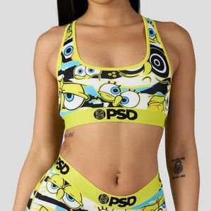 PSD Spongebob Squarepants Hidden Eyes Sports Bra